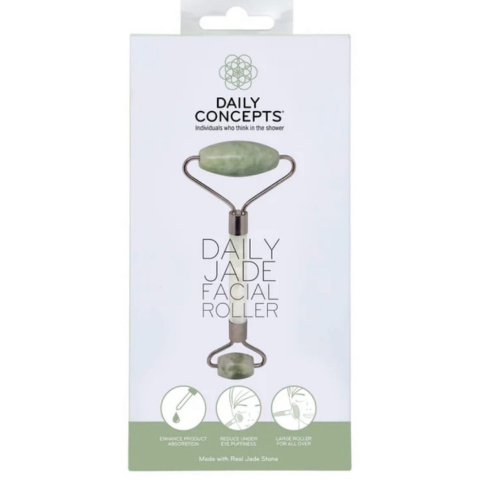 Daily Concepts Jade Daily Facial Roller New in Box Helps Reduce Puffiness
